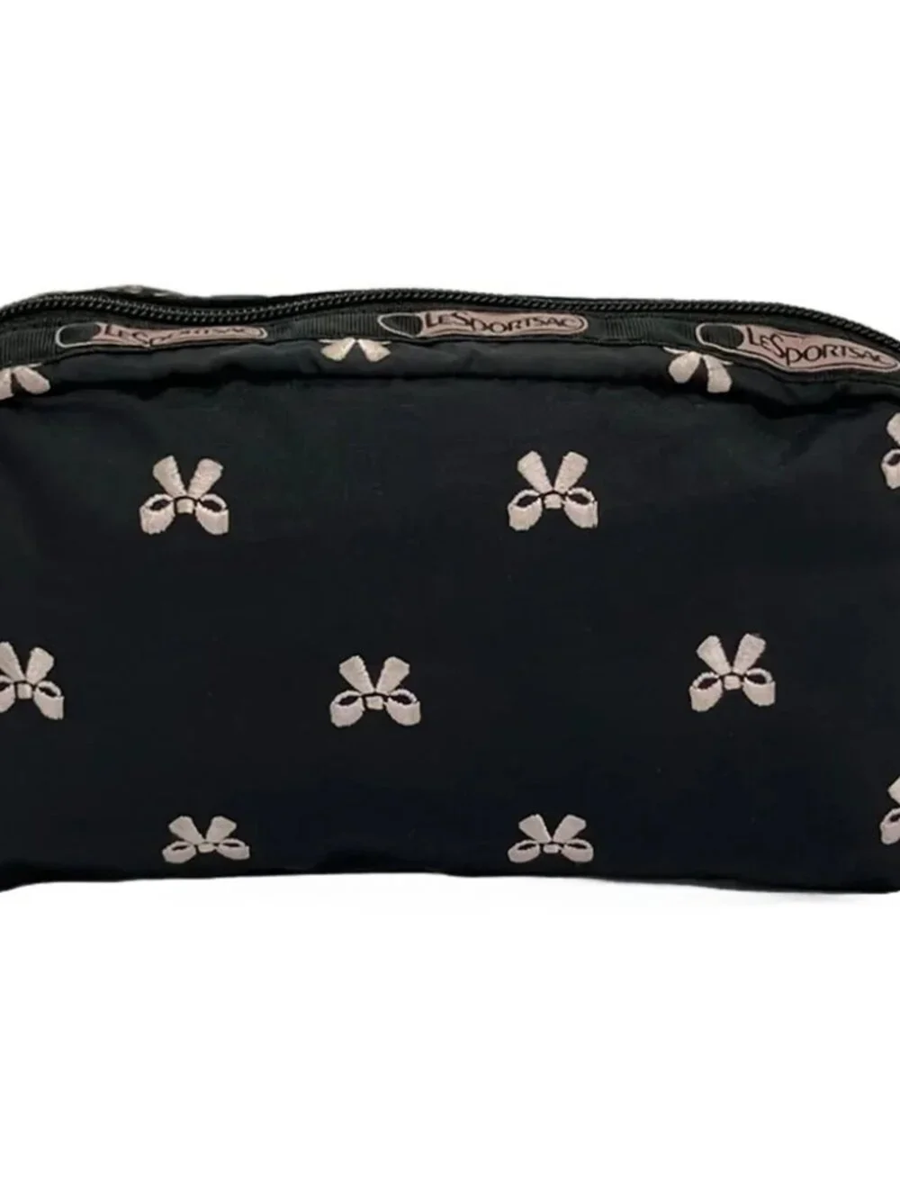 LESPORTSAC Black Pink Respo Nylon Pouch